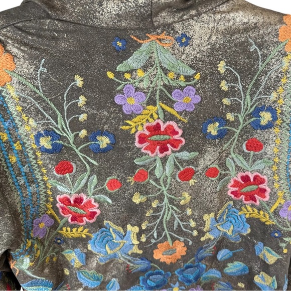 Johnny Was Biya Zaza Metallic Hoodie/Jacket NWT extremely rare - Picture 10 of 16